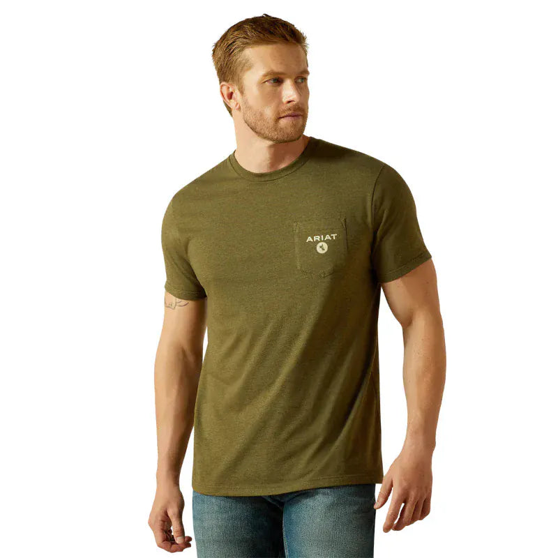 Ariat Mens Shirts Ariat Tee Mens Roped Diamond