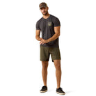Ariat Mens Shirts Ariat Tee Mens Stripe Patriotic Badge
