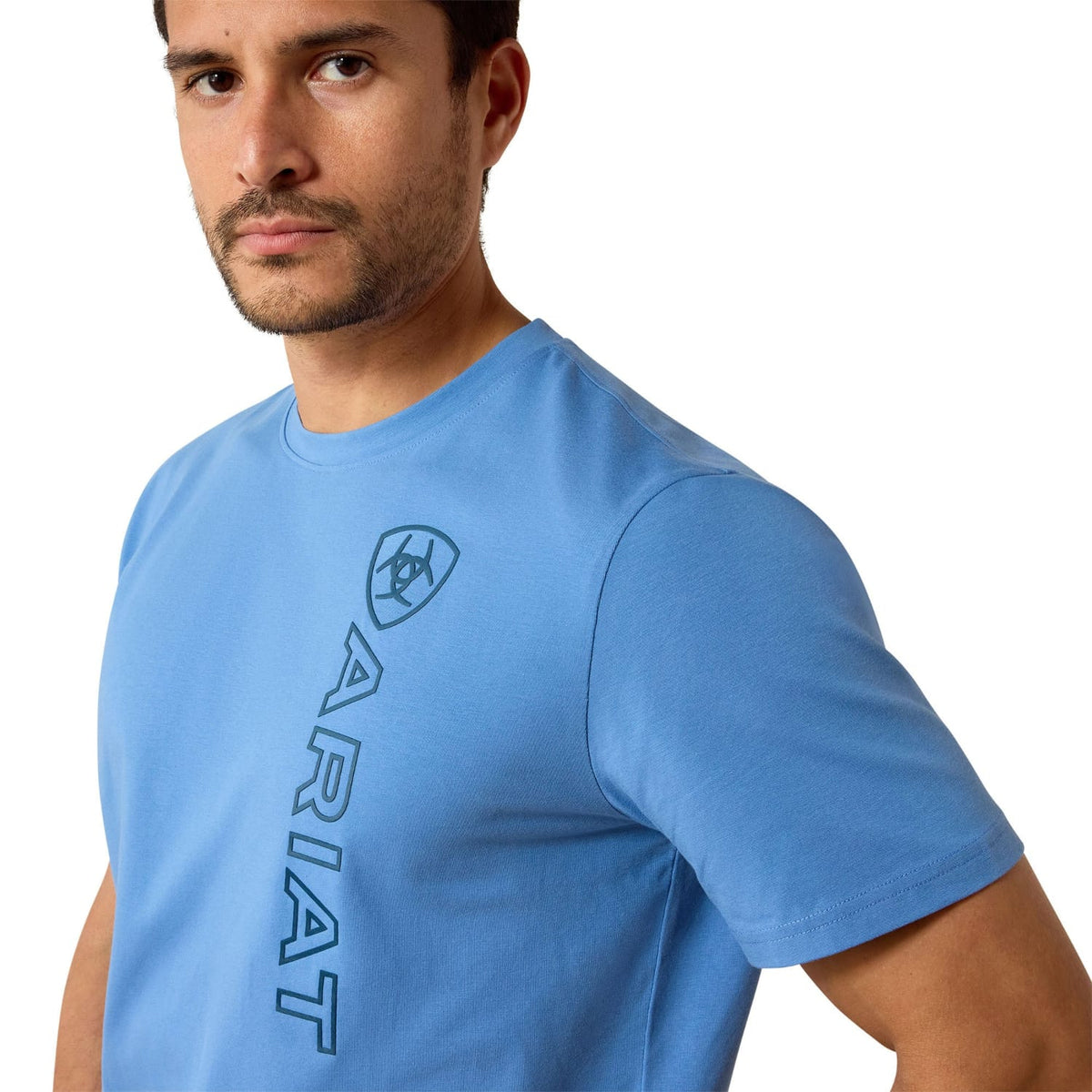 Ariat Mens Shirts Ariat Tee Mens Vertical Logo