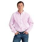 Ariat Mens Shirts L / Pink Check Ariat Shirt Mens Pro Series Cliff