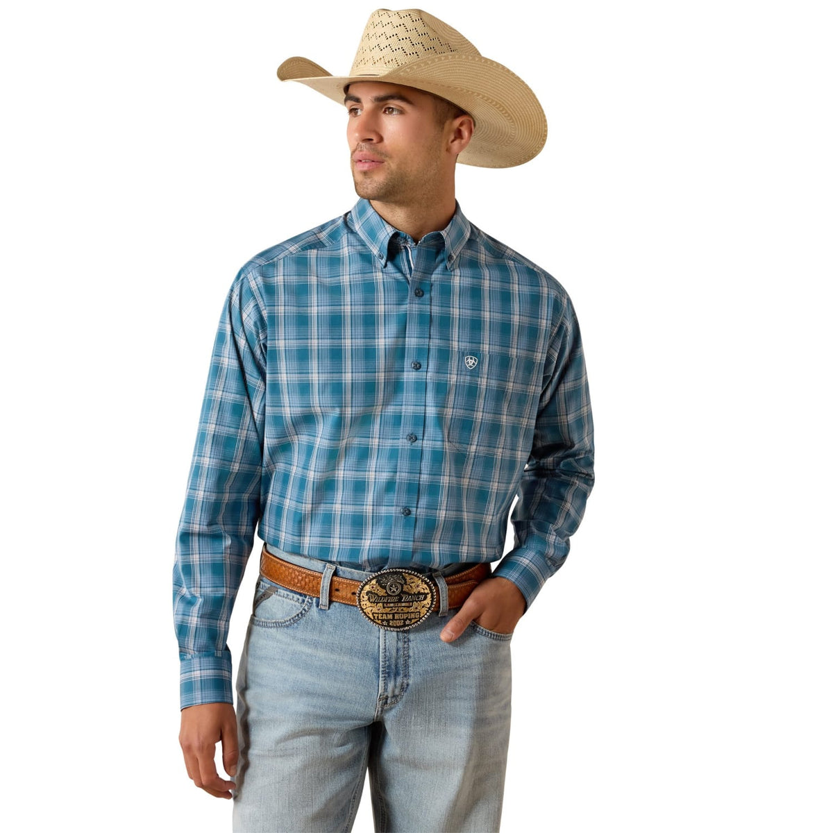Ariat Mens Shirts M / Deep Dive Ariat Shirt Mens Pro Series Tyce Classic Fit Plaid