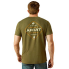 Ariat Mens Shirts M / Military Heather Ariat Tee Mens Roped Diamond