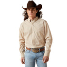 Ariat Mens Shirts S / Beige Ariat Shirt Mens Pro Series Walt Fitted