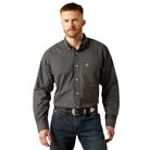Ariat Mens Shirts S / Black Ariat Shirt Mens Abel Wrinkle Free Classic Fit
