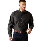 Ariat Mens Shirts S / Black Ariat Shirt Mens Oxford Wrinkle Free