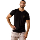 Ariat Mens Shirts S / Black Ariat Tee Mens Banner Badge