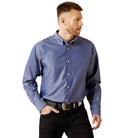 Ariat Mens Shirts S / Blue Ariat Shirt Mens Wrinkle Free Oxford