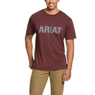Ariat Mens Shirts S / Burgundy Heather Ariat Tee Mens Rebar Cotton Strong