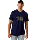 Ariat Mens Shirts S / Classic Blue Ariat Tee Mens Clean Southsense Icon