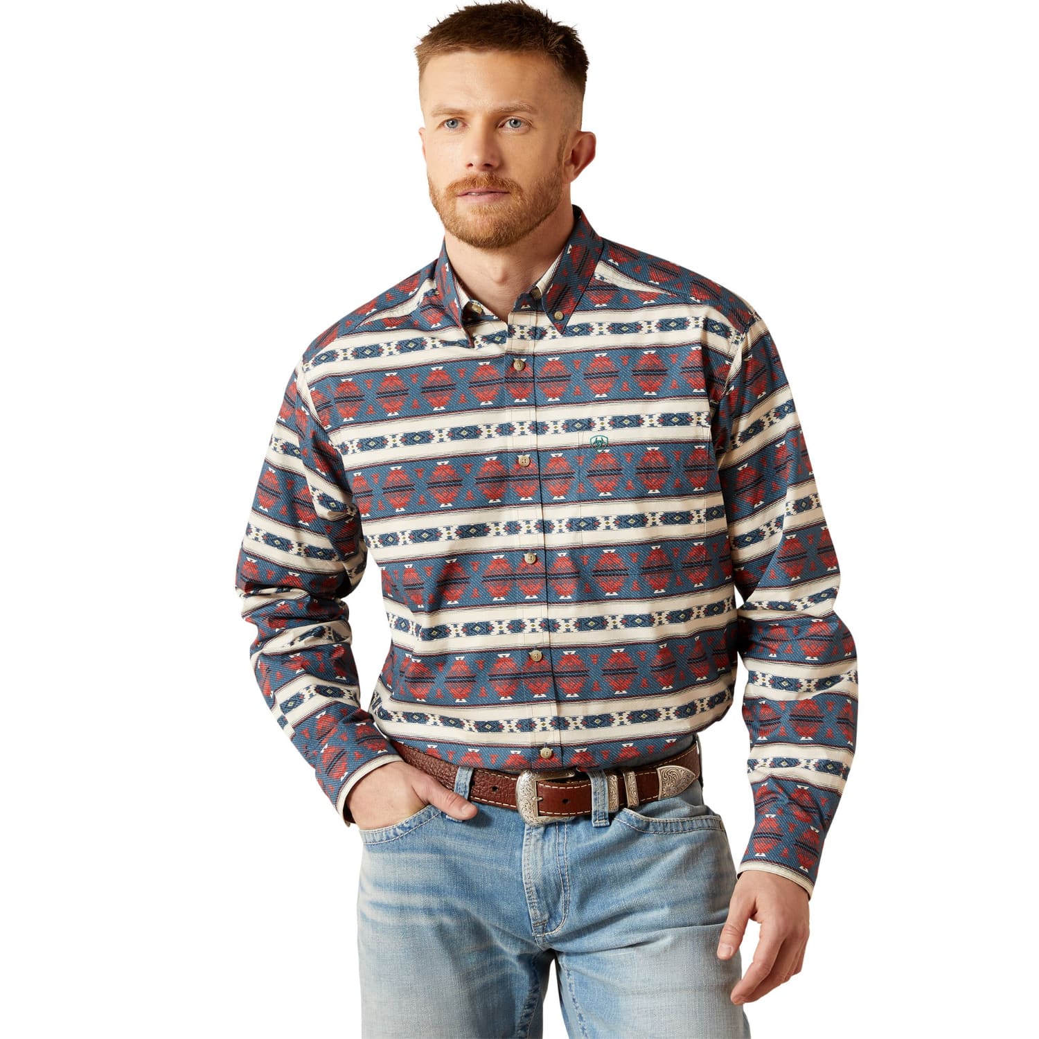 Ariat Mens Shirts S / Dark Blue Ariat Shirt Mens Wilder