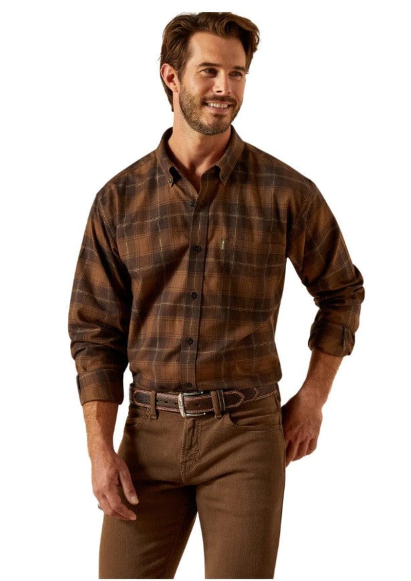 Ariat Mens Shirts S / Delicioso Plaid Ariat Shirt Mens Clement