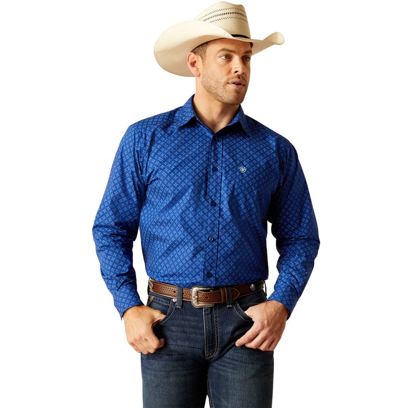 Ariat Mens Shirts S / Directoire Blue Ariat Mens Peterson Long Sleeve Shirt