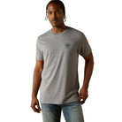 Ariat Mens Shirts S / Graphite Heather Ariat Tee Mens Iron Ranch Arch