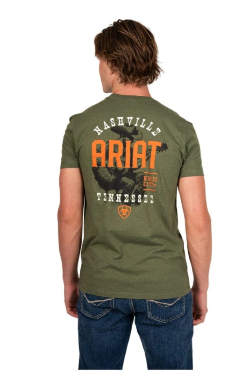 Ariat Mens Shirts S / Military Heather Ariat Tee Mens Nashville