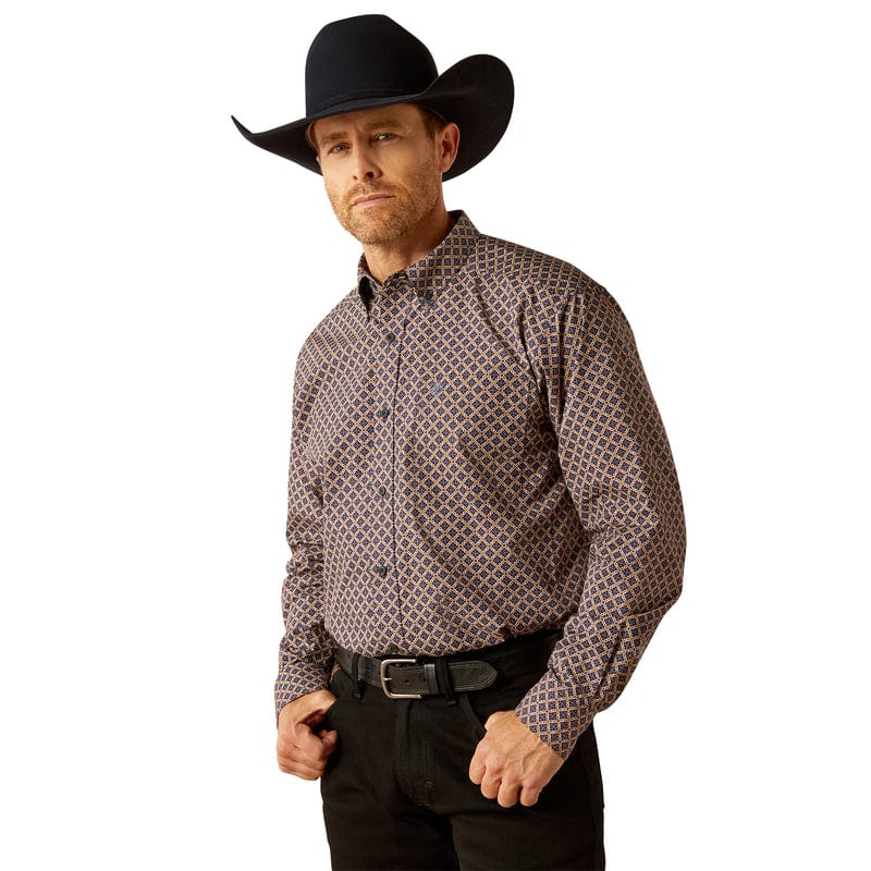 Ariat Mens Shirts S / Navy Ariat Shirt Mens Crawford