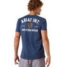 Ariat Mens Shirts S / Navy Heather Ariat Tee Mens Outline Shop