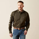Ariat Mens Shirts S / Olive/Khaki Ariat Shirt Mens Team Logo Twill