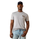 Ariat Mens Shirts S / Pewter Ariat Tee Mens Outline Shop