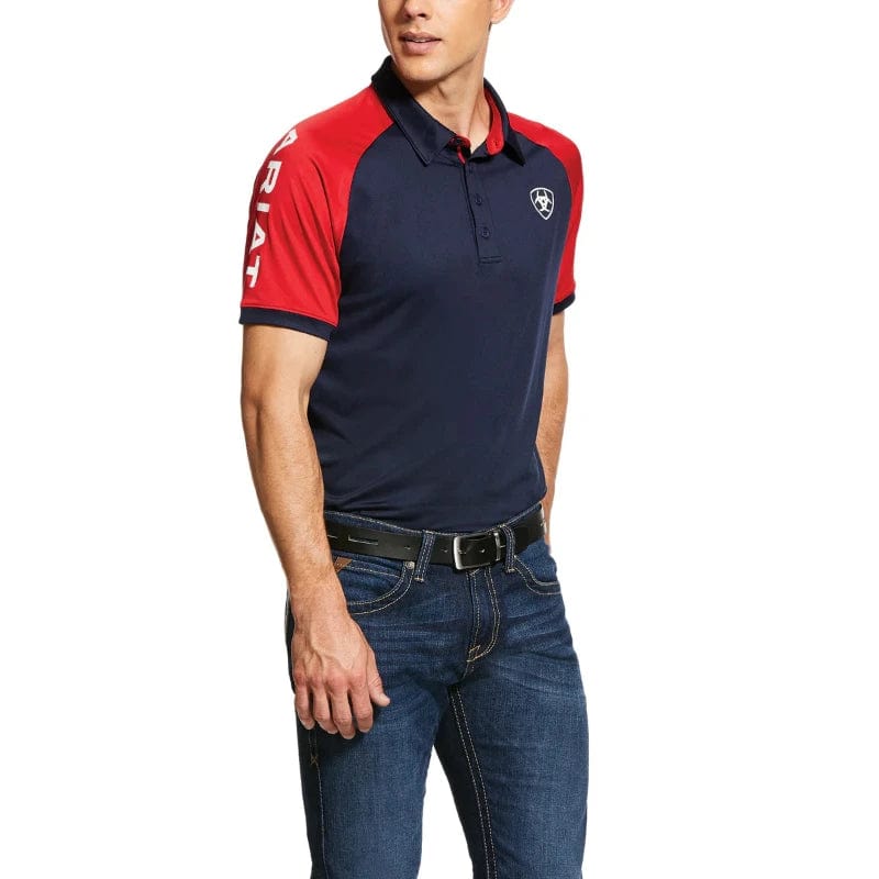 Ariat Mens Shirts XS / Navy Ariat Polo Mens Team 3.0