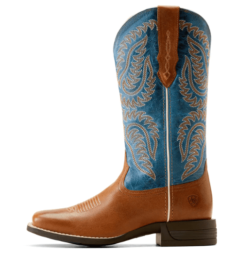 Ariat Womens Boots & Shoes WMN 10B / Roasted Peanut/Regatta Blue Ariat Boots Womens Cattle Caite Stretch Fit