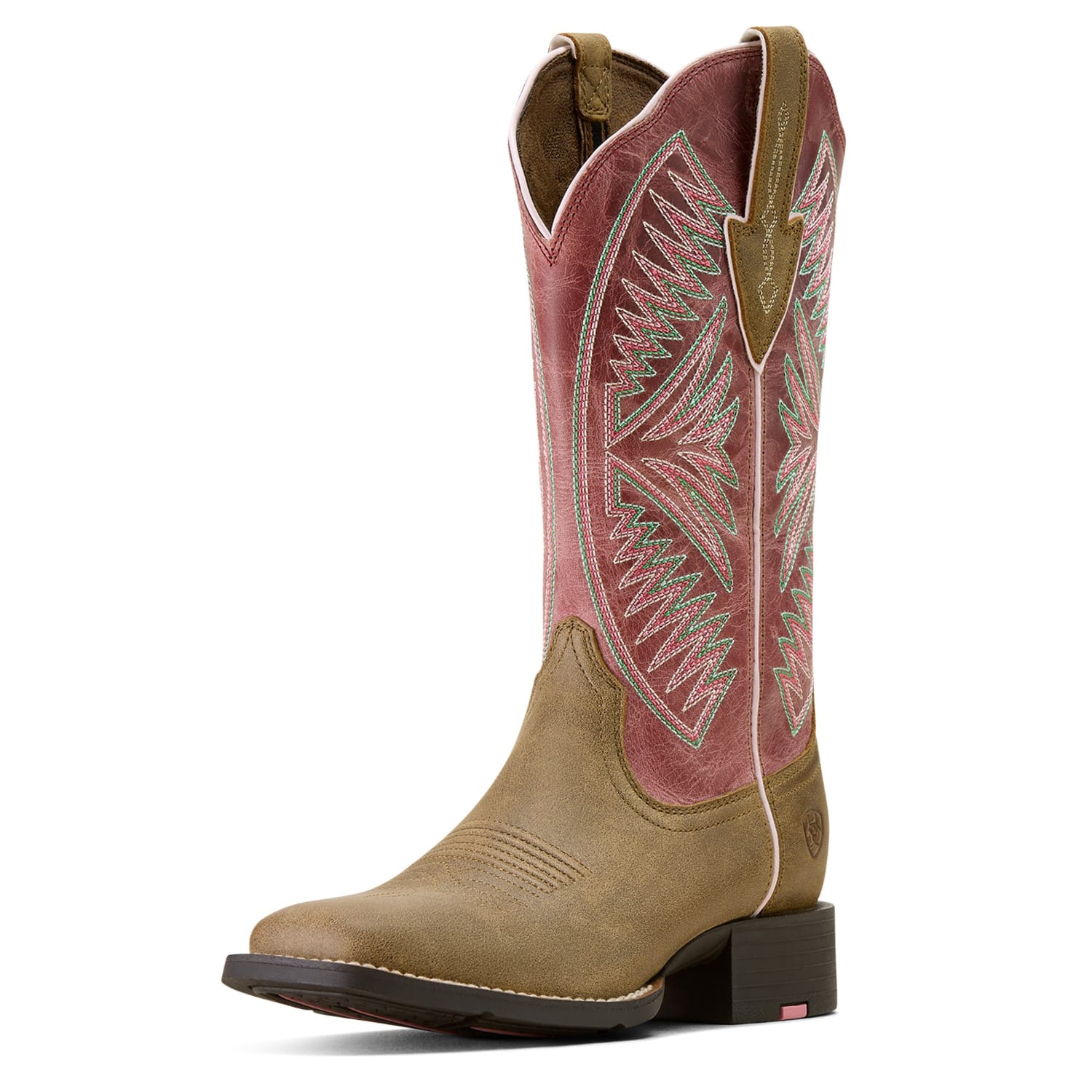 Ariat Womens Boots - Shoes WMN 10C / Brown Bomber/Dusty Rose Ariat Boots Womens Round Up Ruidoso