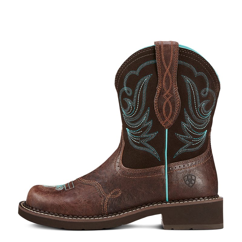 Ariat Womens Boots & Shoes WMN 6.5 / Chocolate/Turquoise Ariat Womens Fatbaby Boots (10016238)