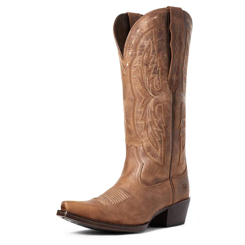 Ariat Womens Boots & Shoes WMN 7.5 / Distressed Brown Ariat Boots Womens Heritage X Toe Elastic Calf