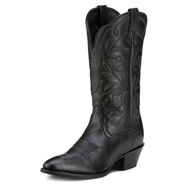 Ariat Womens Boots - Shoes WMN 7 / Black Ariat Womens Heritage Western R Toe Black