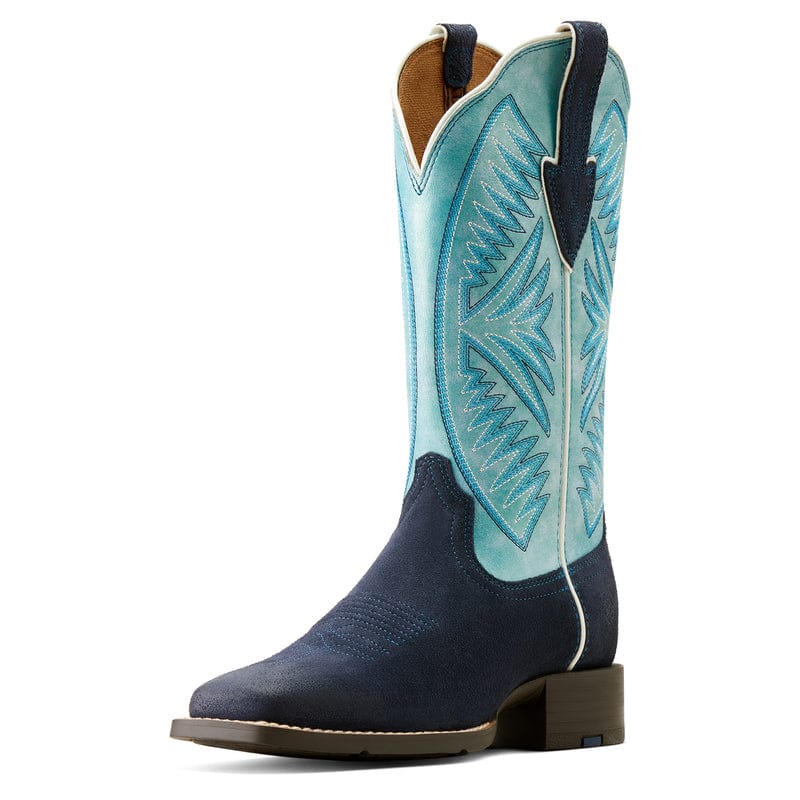 Ariat Womens Boots & Shoes WMN 8 / Roughout/Coastal Blue Ariat Boots Womens Round Up Ruidoso Midnight in Marfa