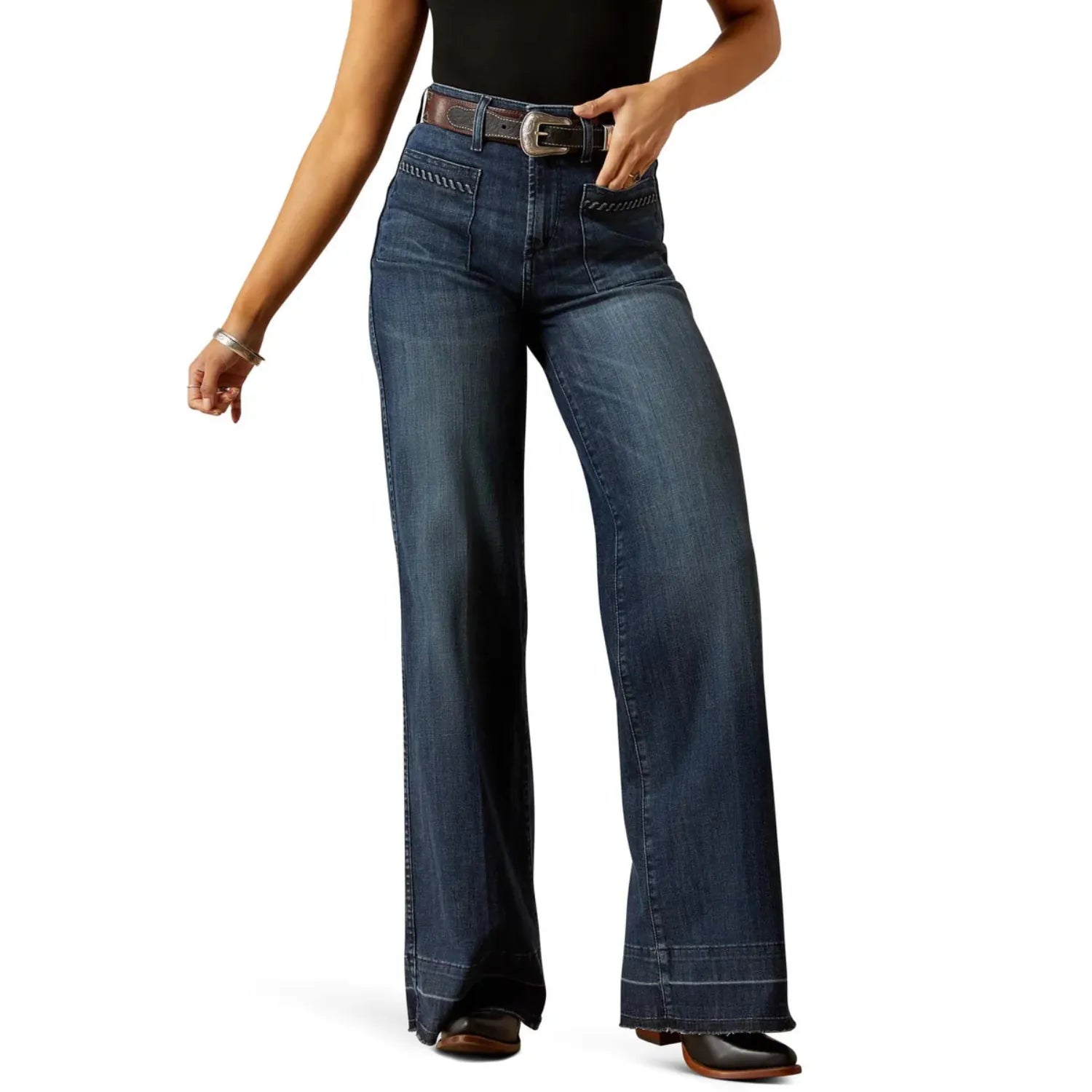 Ariat Womens Jeans 26R / Pasadena Ariat Jeans Womens Ultra High Rise Wide Leg Jill