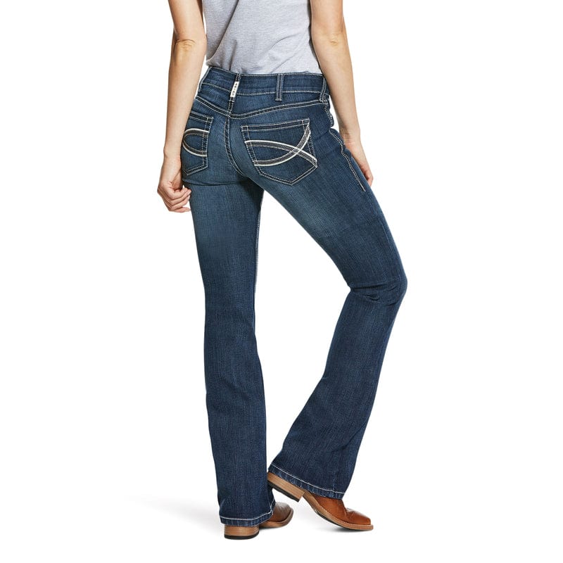 Ariat Womens Jeans 30L / Gemstone Ariat Jeans Womens Mid Rise Boot Cut Arrow Fit Shayla