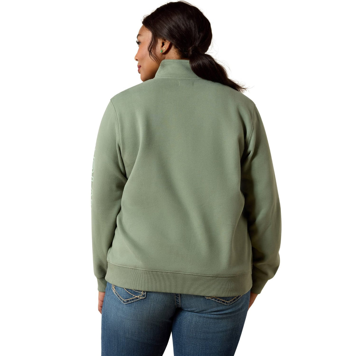 Ariat Womens Jumpers- Jackets - Vests Ariat Jumper Womens Foundation Logo 1/2 Zip