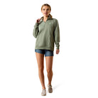 Ariat Womens Jumpers- Jackets - Vests Ariat Jumper Womens Foundation Logo 1/2 Zip