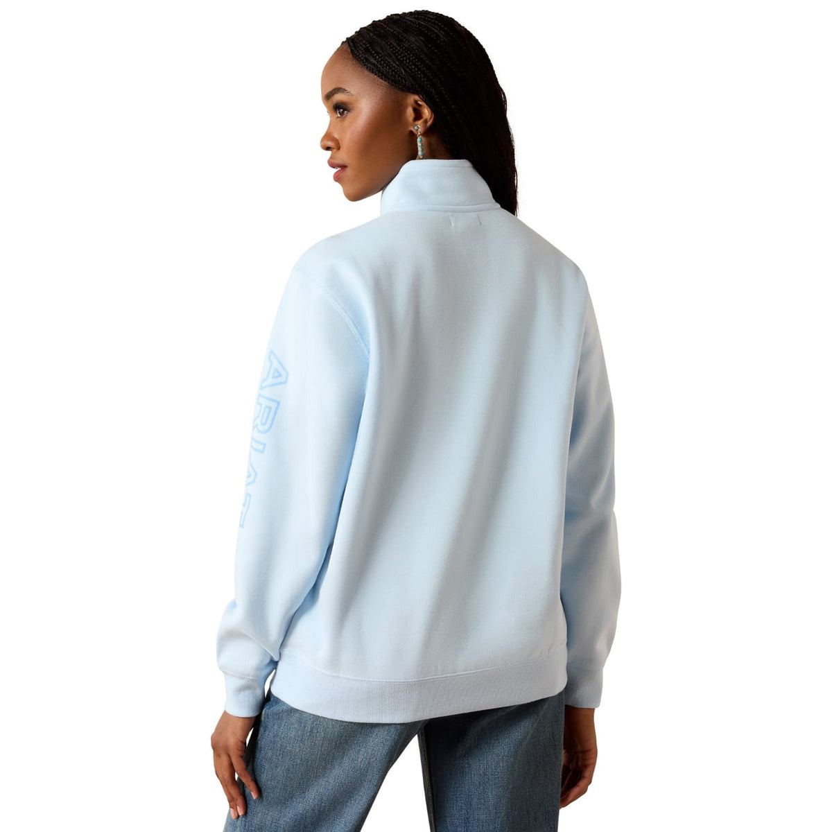 Ariat Womens Jumpers- Jackets - Vests Ariat Jumper Womens Foundation Logo 1/2 Zip