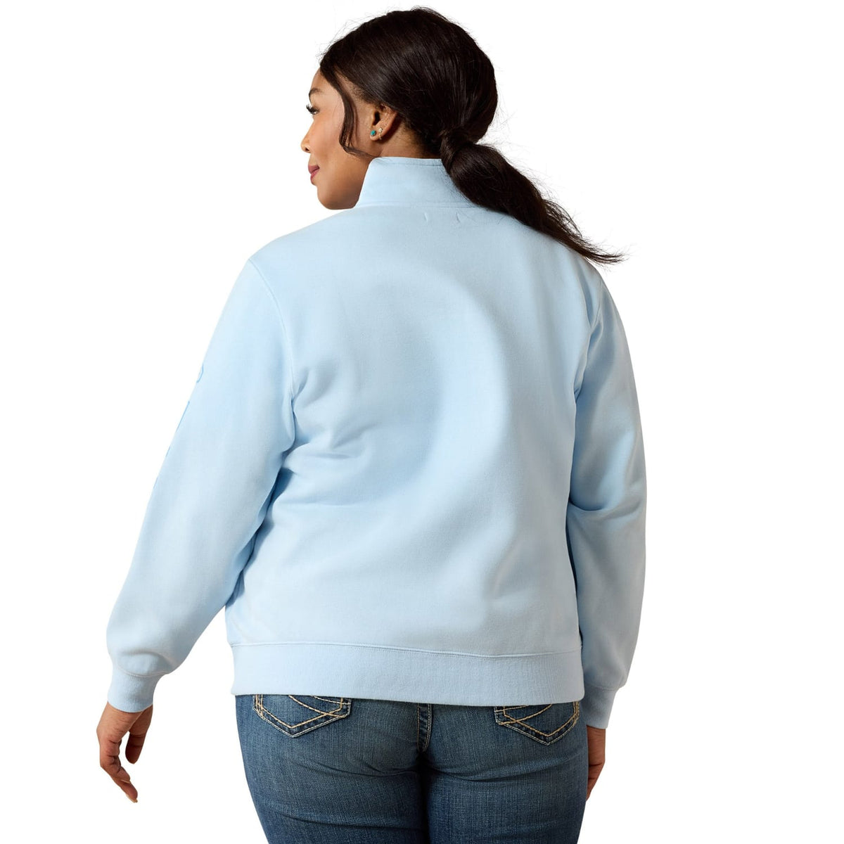Ariat Womens Jumpers- Jackets - Vests Ariat Jumper Womens Foundation Logo 1/2 Zip