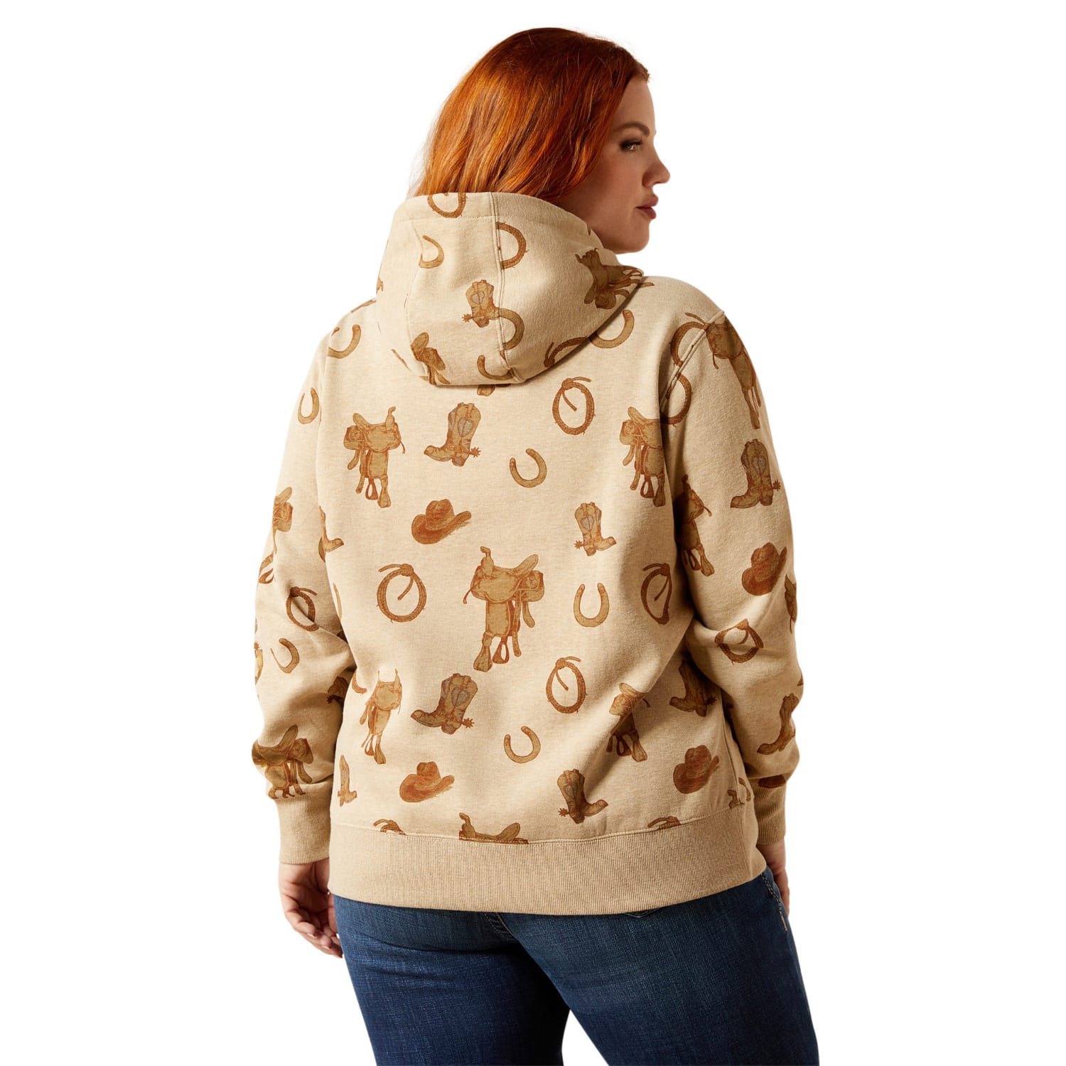 Ariat Womens Jumpers- Jackets - Vests Ariat Jumper Womens Logo 2.0 Savannah Print
