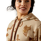 Ariat Womens Jumpers- Jackets - Vests Ariat Jumper Womens Logo 2.0 Savannah Print