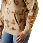 Ariat Womens Jumpers- Jackets - Vests Ariat Jumper Womens Logo 2.0 Savannah Print