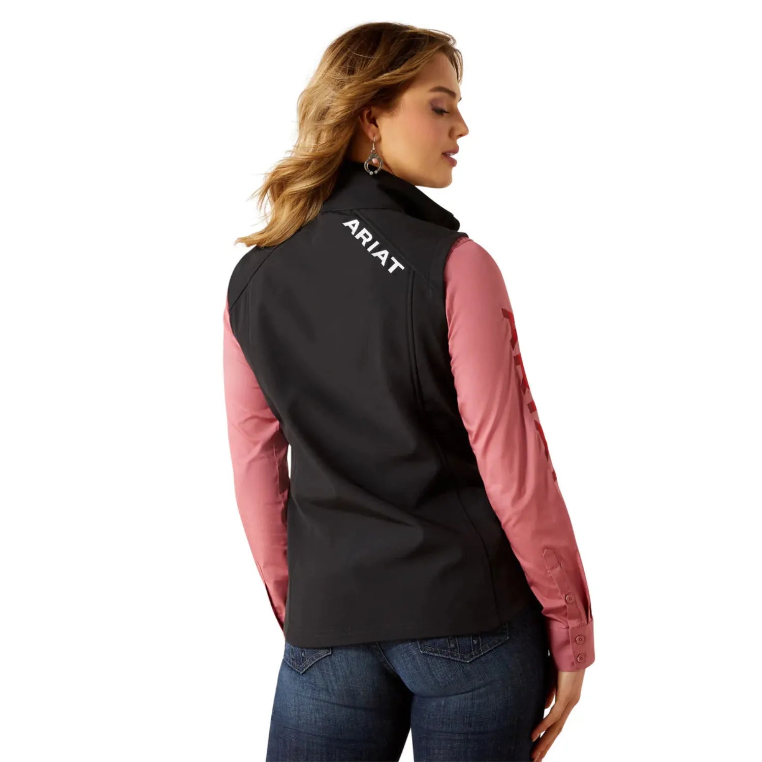 Ariat Womens Jumpers- Jackets - Vests Ariat Vest Womens Logo Softshell
