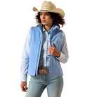 Ariat Womens Jumpers- Jackets - Vests S / Blue Heather Ariat Vest Womens Logo Softshell Ashleigh