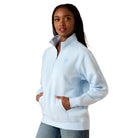 Ariat Womens Jumpers- Jackets - Vests S / Nantucket Breeze Ariat Jumper Womens Foundation Logo 1/2 Zip