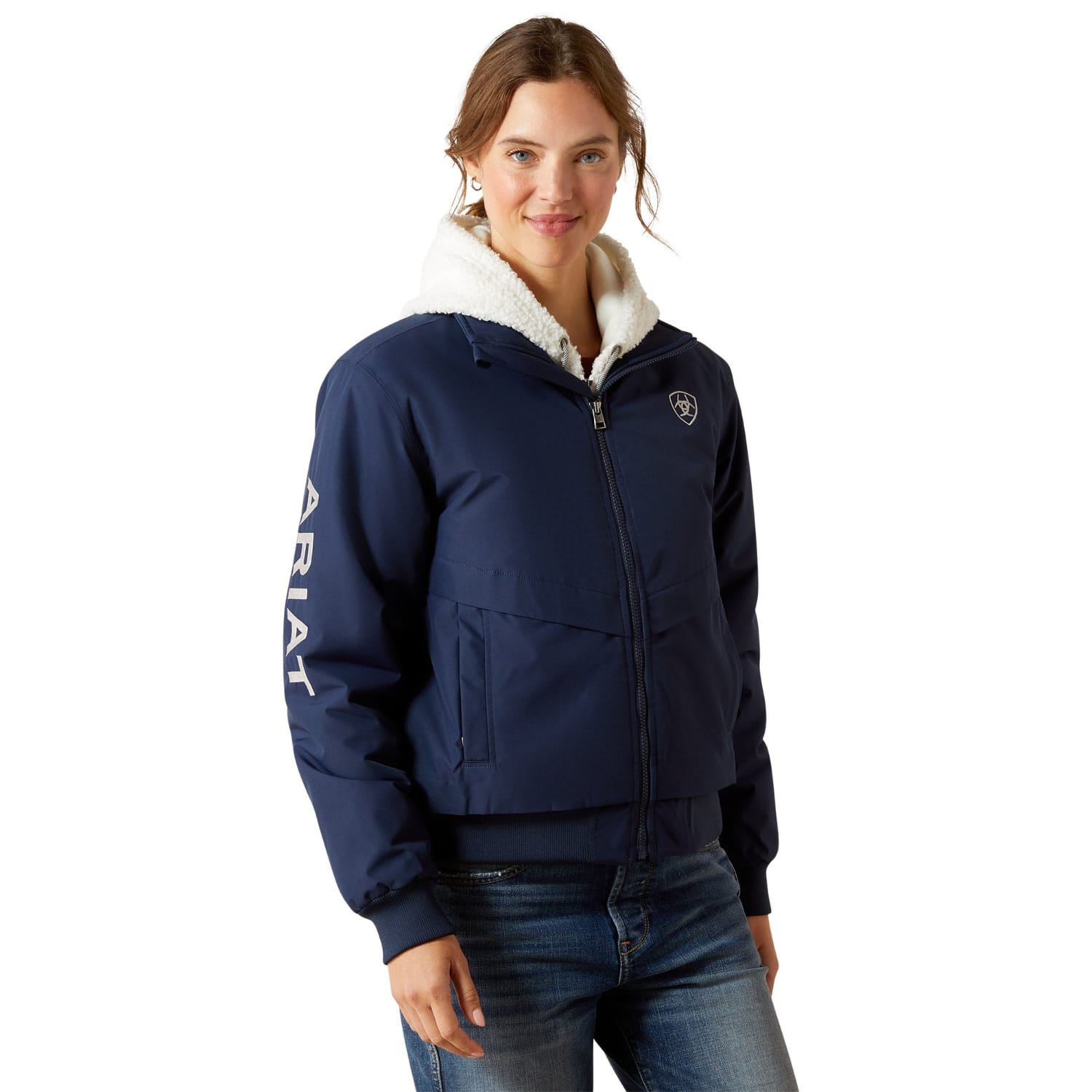 Ariat Womens Jumpers- Jackets - Vests XS / Navy Ariat Jacket Womens Stable 2.0 Insulated