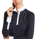 Ariat Womens Riding Tops - Jackets Ariat Top Womens Auburn Show Shirt Navy