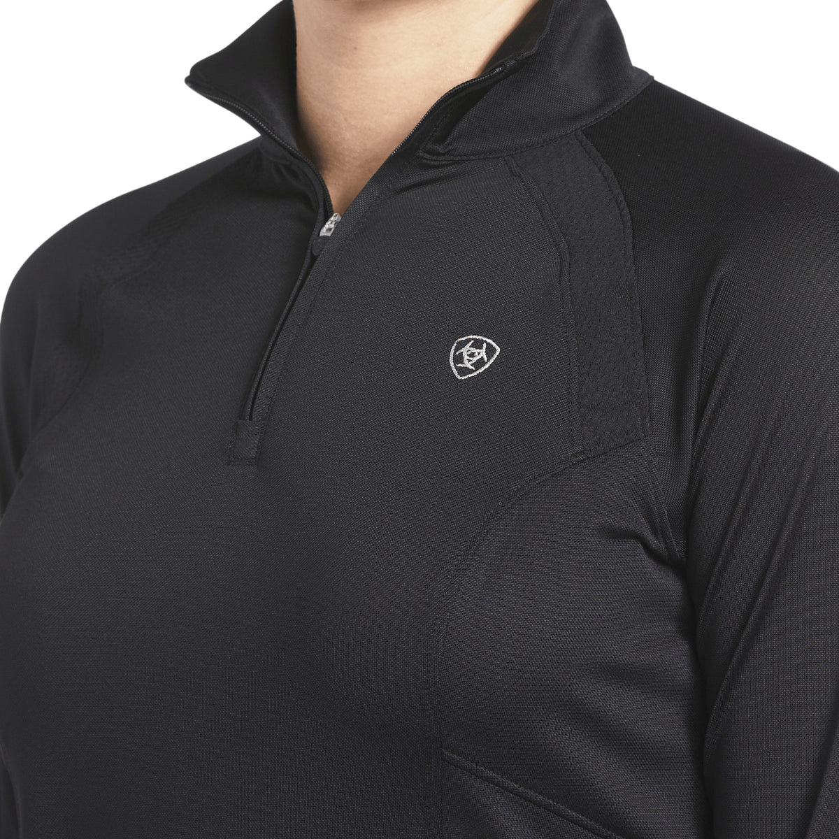 Ariat Womens Riding Tops & Jackets Ariat Womens Sunstopper 2.0 1/4 Zip Black