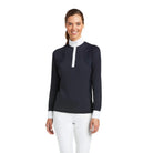 Ariat Womens Riding Tops - Jackets XS Ariat Top Womens Auburn Show Shirt Navy