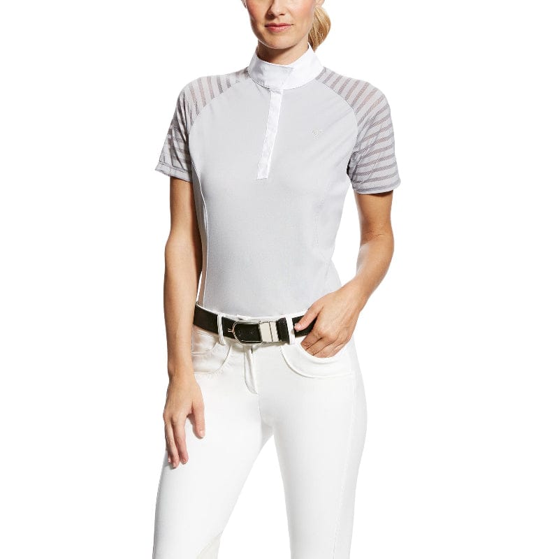 Ariat Womens Riding Tops - Jackets XS / Grey Ariat Shirt Womens Show Aptos Vent