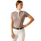 Ariat Womens Riding Tops - Jackets XS / Zinc Ariat Shirt Womens Show Aptos