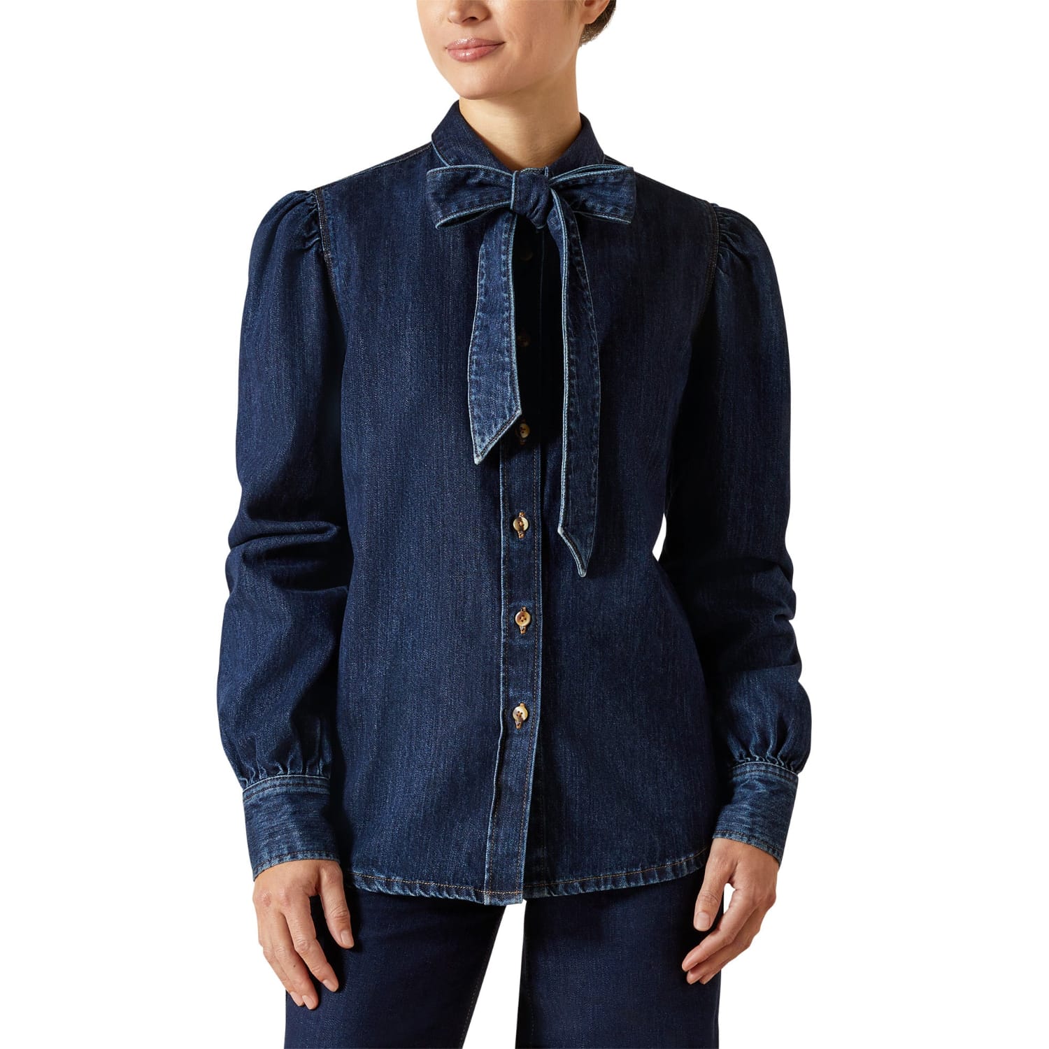 Ariat Womens Shirts Ariat Shirt Womens Denim Puff Sleeve