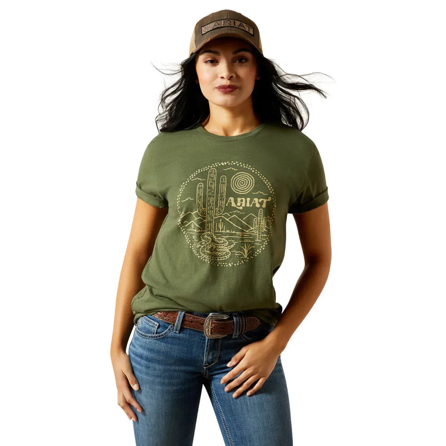 Ariat Womens Shirts Ariat Tee Womens Desert Snake