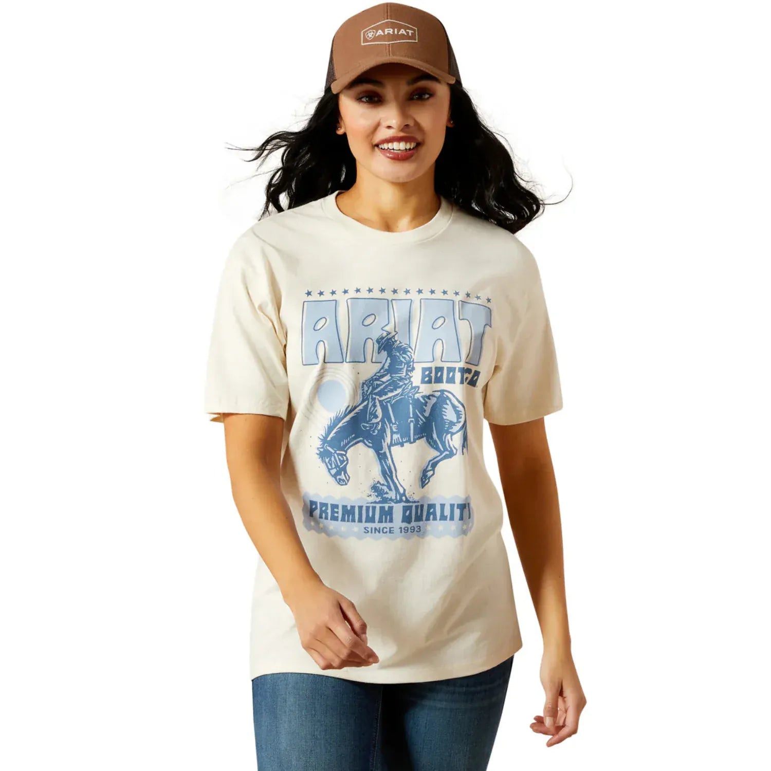 Ariat Womens Shirts Ariat Tee Womens Retro Block Poster